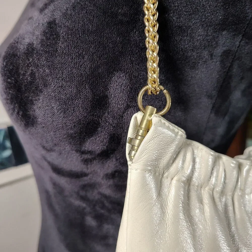 VTG 1960s Leather Ande Shoulder Purse - Picture 3 of 10